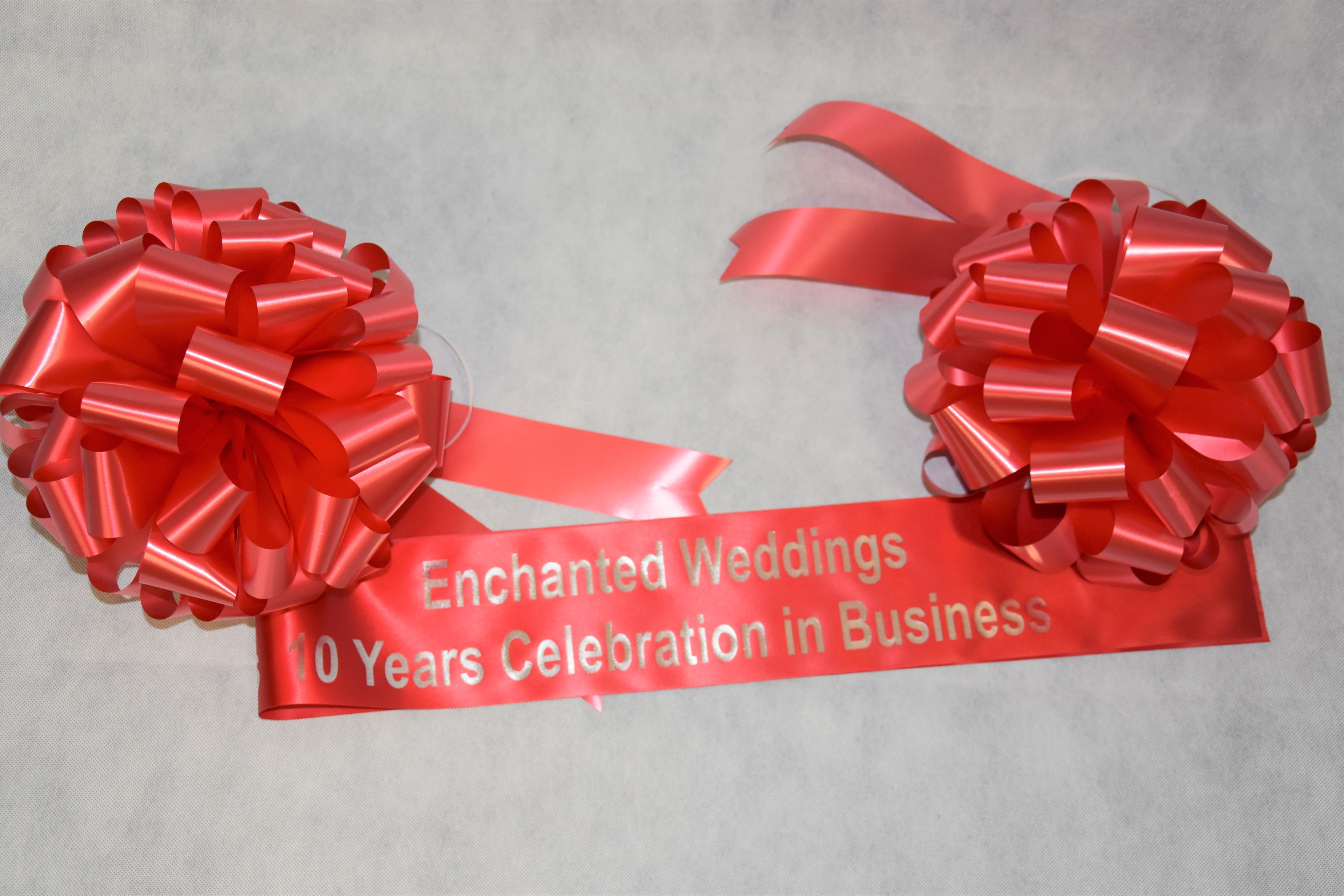 Personalised Ribbon for Cutting Ceremony with Big Bows